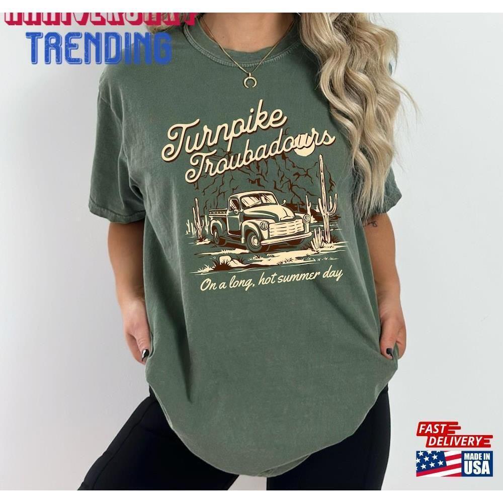 Turnpike Troubadours Western Tee Long Hot Summer Unisex Band Concert Classic